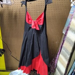 Black and Red Dress with Bow
